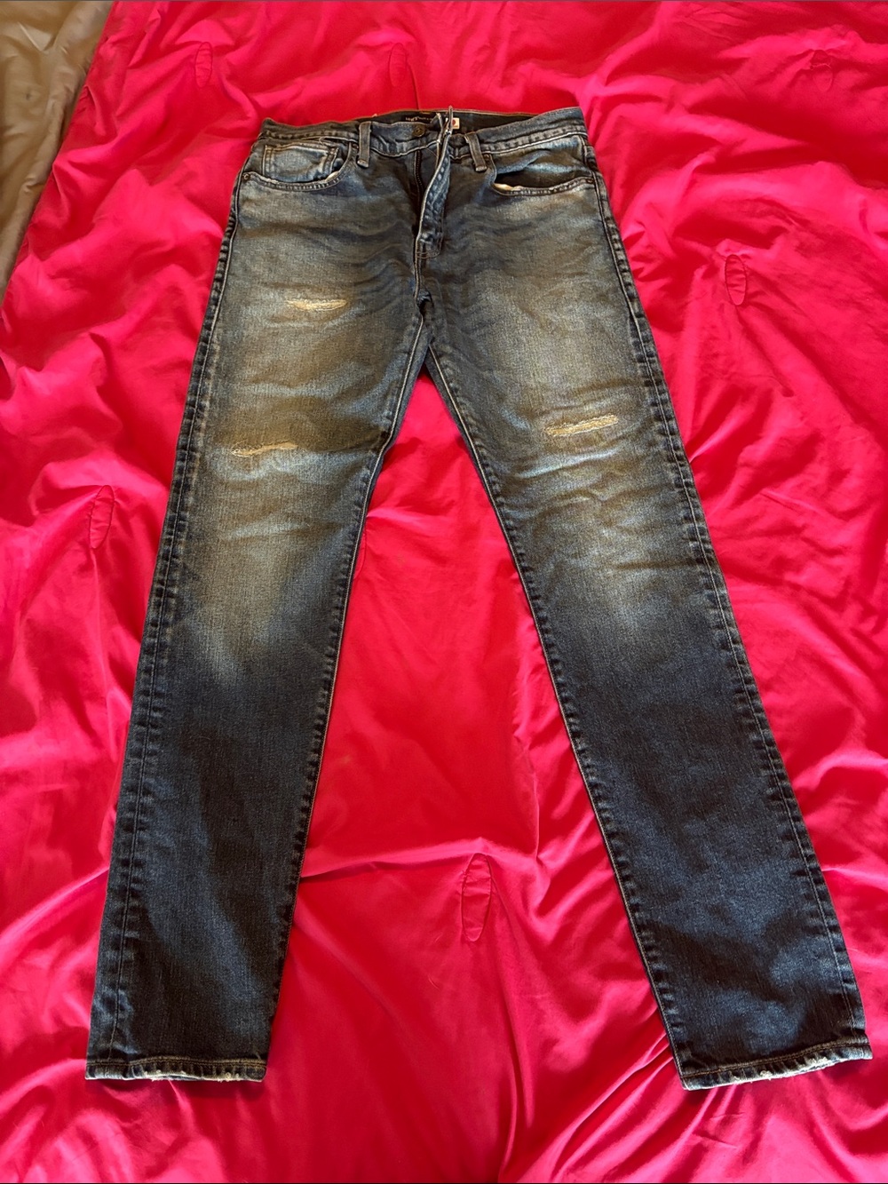 Men's Slim Fit Washed Black Jeans